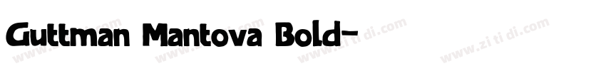 Guttman Mantova Bold字体转换
